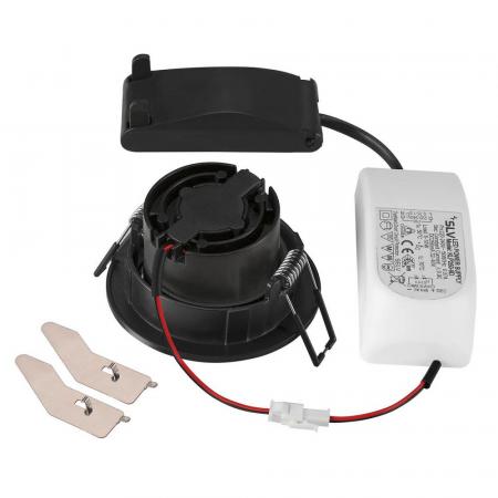 SLV 1007424 NEW TRIA 68 Deckeneinbauleuchte dimmbar Tunable White 38°, IP 20, in schwarz CRI90 ⌀68mm Einbautiefe 45mm