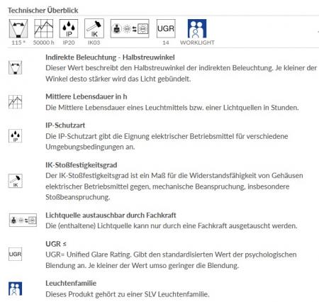 SLV 1007463 WORKLIGHT PRO Stehleuchte 100W 4000K Touch weiß