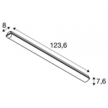 SLV 1007490 WATERPROOF V 1200 18/32 W 830/840 IP66 – LED Feuchtraumleuchte 3000/4000K CCT Switch