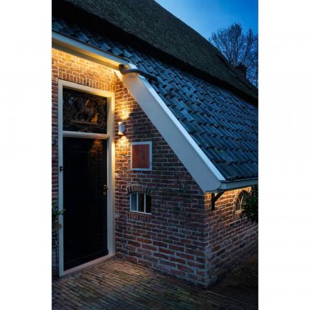 SLV 1007806 MODELA Wandleuchte up/down in Weiß/Gold  dimmbar 2700K warmweißes Licht für innen & außen - äußergewöhnliches Design