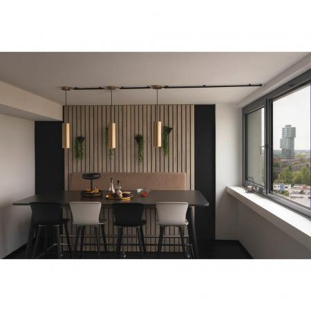 SLV 1008134 ENOLA®, Pendelleuchte, Pendellänge 150 cm, E27, 1x max. 50 W, matt gold