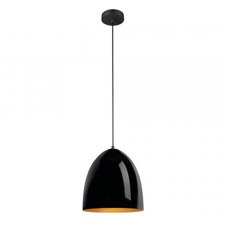 SLV 1008131 PARA CONE 30, Pendelleuchte, Pendellänge 250 cm, E27, 1x max. 60 W, schwarz / gold