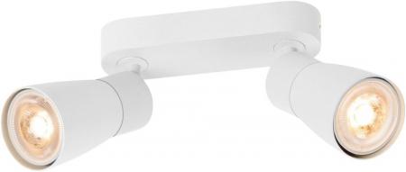 SLV 1008371 PURI 2.0 Dome, Wand- und Deckenaufbauleuchte, long, 2 x max. 6 W GU10, weiß