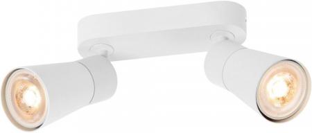 SLV 1008367 PURI 2.0 Cone, Wand- und Deckenaufbauleuchte, long, 2 x max. 6 W GU10, weiß