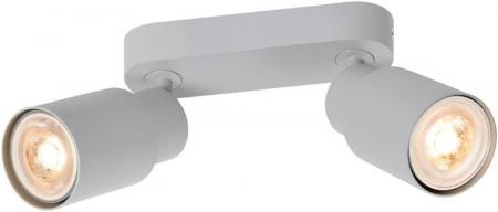 SLV 1008364 PURI 2.0 Tube, Wand- und Deckenaufbauleuchte, long, 2 x max. 6 W GU10, grau