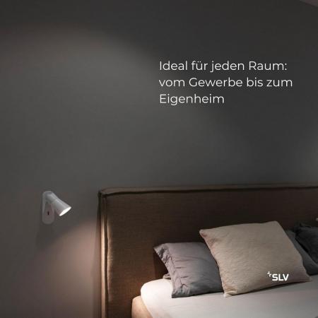 SLV 1008302 PURI 2.0 Cone, Wand- und Deckenaufbauleuchte, Schalter, rechteckig, 1x max. 6 W GU10, weiß