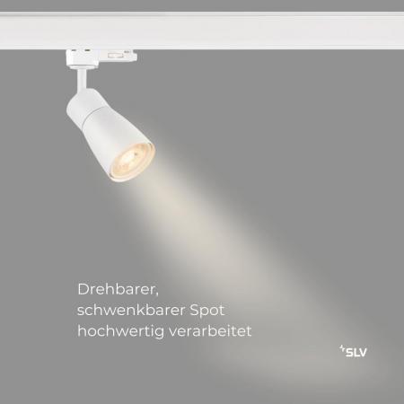 SLV 1008274 PURI 2.0 Dome, 3~ Spot, GU10, 1x max. 6 W, weiß