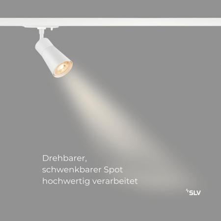 SLV 1008248 PURI 2.0 Cone, 1~ Spot, GU10, 1x max. 6 W, weiß