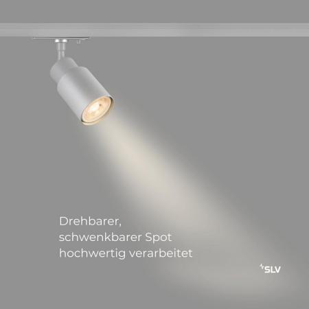 SLV 1008245 PURI 2.0 Tube, 1~ Spot, GU10, 1x max. 6 W, grau