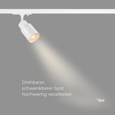 SLV 1008244 PURI 2.0 Tube, 1~ Spot, GU10, 1x max. 6 W, weiß