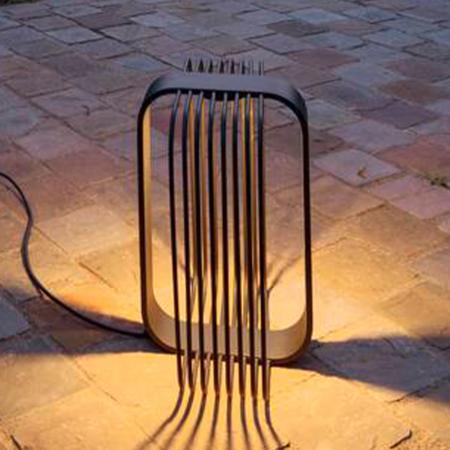 SLV 1008477 GRID CUBE, Stehleuchte, 2700 K, IP65, schwarz