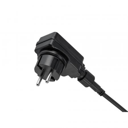 SLV 1008476 GRID SUN, Outdoor Stehleuchte, 2700K, IP44/IP65, schwarz / milchig