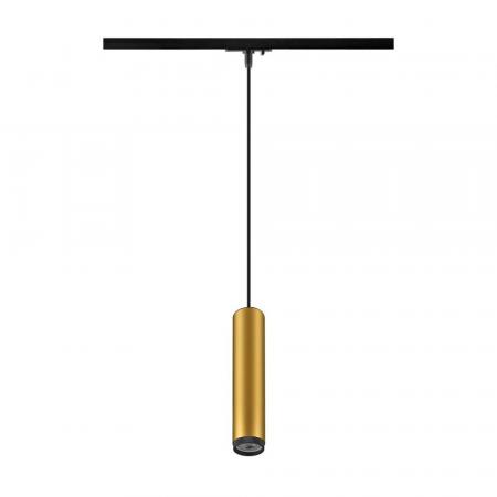 SLV 1008473 GRIP! L, 1~ Pendelleuchte, GU10, Pendellänge 200 cm, 1x max. 6 W, gold / schwarz