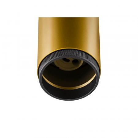 SLV 1008473 GRIP! L, 1~ Pendelleuchte, GU10, Pendellänge 200 cm, 1x max. 6 W, gold / schwarz