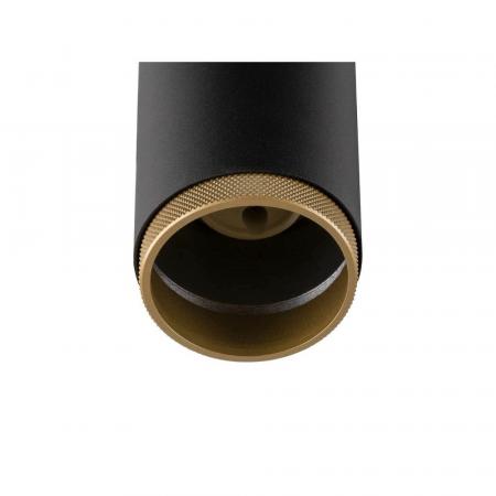 SLV 1008471 GRIP! L, 1~ Pendelleuchte, GU10, Pendellänge 200 cm, 1x max. 6 W, schwarz / gold