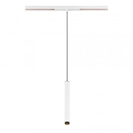 SLV 1008464 GRIP! S, 48V Pendelleuchte, Pendellänge 200 cm, 2000-3000 K, 29°, DALI, Dim-to-Warm, weiß / schwarz