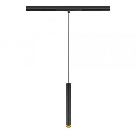 SLV 1008461 GRIP! S, 48V Pendelleuchte, Pendellänge 200 cm, 3000 K, 29°, DALI, schwarz / gold