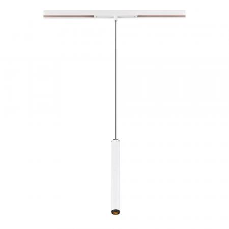 SLV 1008459 GRIP! S, 48V Pendelleuchte, Pendellänge 200 cm, 3000 K, 29°, DALI, weiß / schwarz