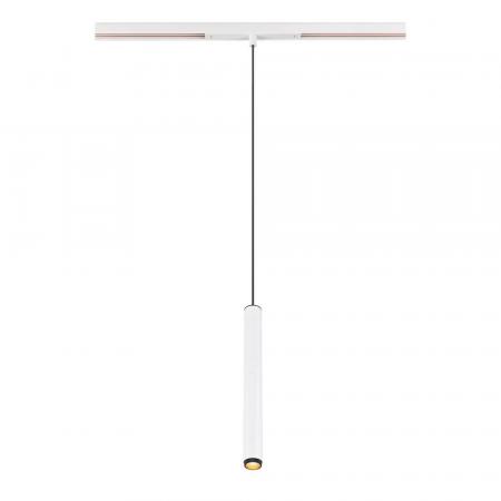 SLV 1008459 GRIP! S, 48V Pendelleuchte, Pendellänge 200 cm, 3000 K, 29°, DALI, weiß / schwarz