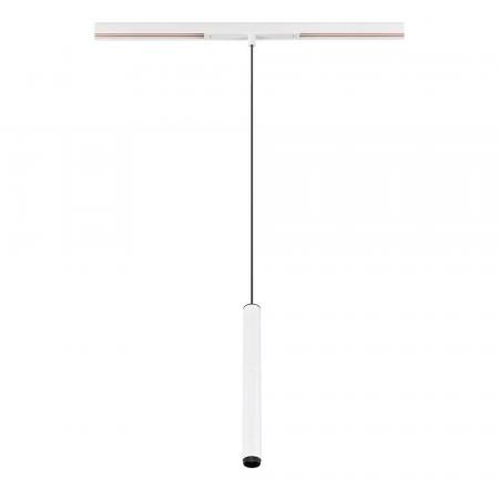 SLV 1008459 GRIP! S, 48V Pendelleuchte, Pendellänge 200 cm, 3000 K, 29°, DALI, weiß / schwarz