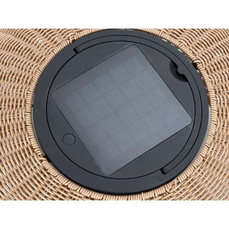 SLV 1008389 ADEGAN, Outdoor Stehleuchte, flat, Solar, 2200 K, IP65, braun