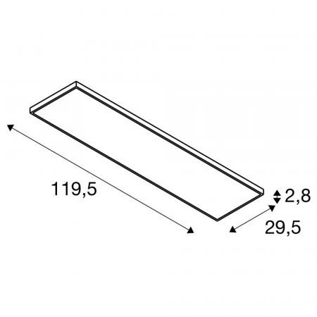 SLV 1008608 PANEL C 1200 DALI 34 W 930/940 UGR