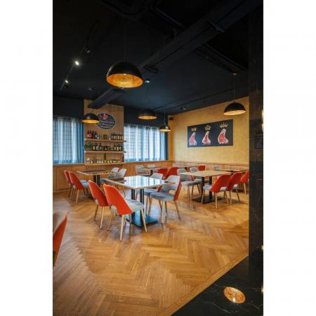 SLV 1008538 FORCHINI 70, Pendelleuchte, E27, Pendellänge 150 cm, 1x max. 40 W, matt schwarz / matt gold