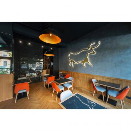 SLV 1008538 FORCHINI 70, Pendelleuchte, E27, Pendellänge 150 cm, 1x max. 40 W, matt schwarz / matt gold