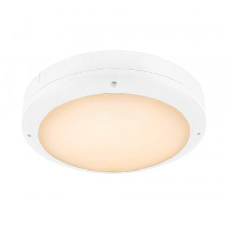 SLV 1008901 OUTDOOR BULKHEAD V 360, SENSOR 20W  830/840/856 IP65 IK10, weiß