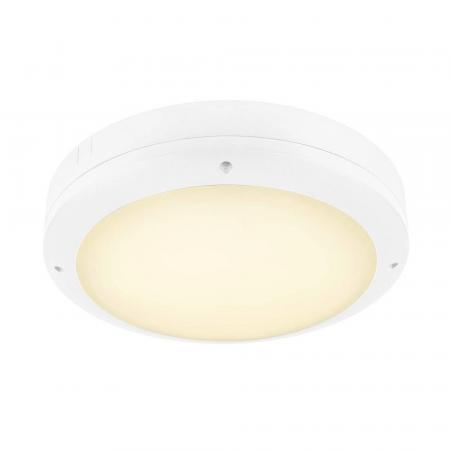 SLV 1008901 OUTDOOR BULKHEAD V 360, SENSOR 20W  830/840/856 IP65 IK10, weiß