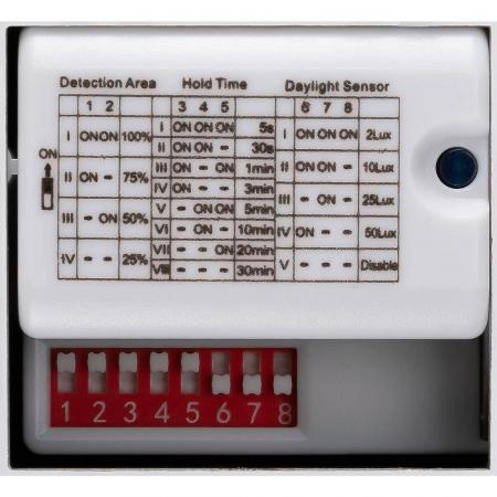 SLV 1008901 OUTDOOR BULKHEAD V 360, SENSOR 20W  830/840/856 IP65 IK10, weiß