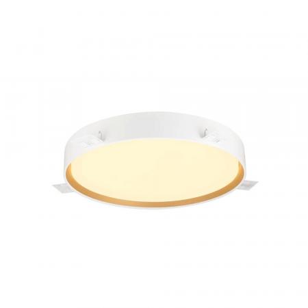 SLV 1008923 DECONA 42, CL, PHASE, Deckenaufbauleuchte, rund, 3000/4000K, 23 W, weiß / gold