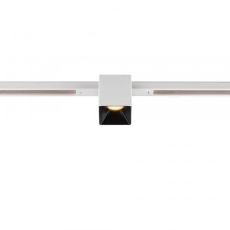 SLV 1008977 FIX-IT!, 48V, DALI, eckig, Standard track, Spot, 2000-3000K, 7.4 W, 36°, weiß / schwarz