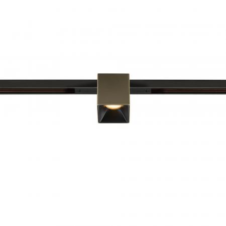 SLV 1008976 FIX-IT!, 48V, DALI, eckig, Standard track, Spot, 3000K, 6.6 W, 36°, bronze / schwarz