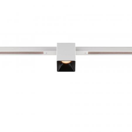 SLV 1008969 FIX-IT!, 48V, DALI, eckig, Standard track, Spot, 2700K, 6.6 W, 36°, weiß / schwarz
