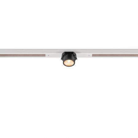 SLV 1008969 FIX-IT!, 48V, DALI, eckig, Standard track, Spot, 2700K, 6.6 W, 36°, weiß / schwarz