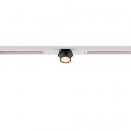 SLV 1008953 FIX-IT!, 48V, DALI, rund, Standard track, Spot, 2000-3000K, 7.4 W, 36°, weiß / schwarz