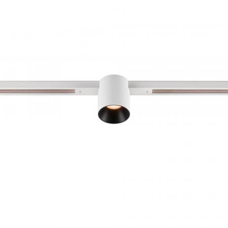 SLV 1008953 FIX-IT!, 48V, DALI, rund, Standard track, Spot, 2000-3000K, 7.4 W, 36°, weiß / schwarz