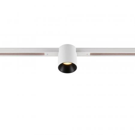 SLV 1008949 FIX-IT!, 48V, DALI, rund, Standard track, Spot, 3000K, 6.6 W, 36°, weiß / schwarz