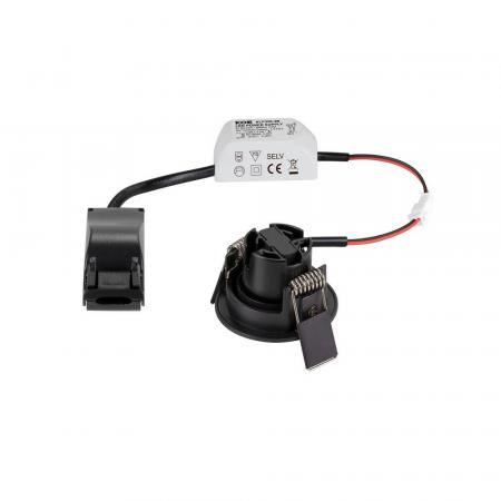 SLV 1009005 NEW TRIA® 45, DL, rund, Deckeneinbauleuchte, 3000 K, 24°, schwarz