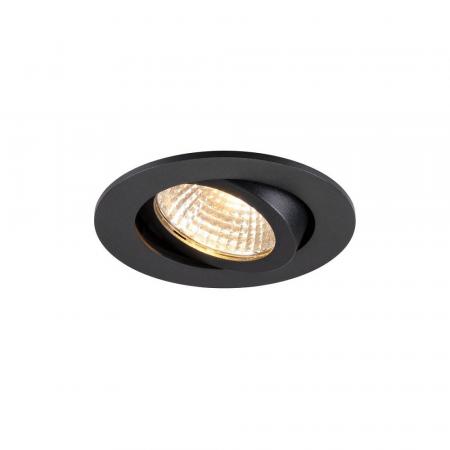 SLV 1009023 NEW TRIA® 68 Deckeneinbauleuchte rund 7,5W 3000K schwarz PHASE AIRTIGHT