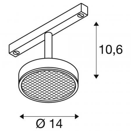 SLV 1009016 GRIP! FLAT 48V Spot DALI 2700/3000K 14.5W schwarz/schwarz – modernes 48V Schienensystem LED Spot