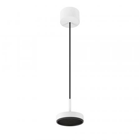 SLV 1009015 GRIP! FLAT Pendelleuchte PHASE 2700/3000K weiß/schwarz – moderne LED Pendelleuchte mit CCT Switch
