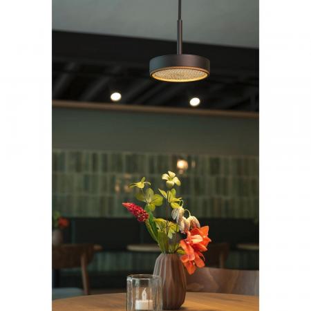 SLV 1009014 GRIP! FLAT Pendelleuchte PHASE 2700/3000K schwarz/gold – moderne LED Pendelleuchte mit CCT Switch
