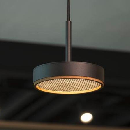 SLV 1009014 GRIP! FLAT Pendelleuchte PHASE 2700/3000K schwarz/gold – moderne LED Pendelleuchte mit CCT Switch