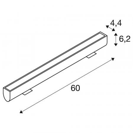 SLV 1009107 GALEN PRO 60 Wandstrahler LED 3000K Anthrazit DALI 2