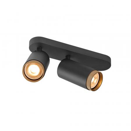 SLV 1009097 GRIP! L Deckenstrahler GU10 Schwarz/Gold
