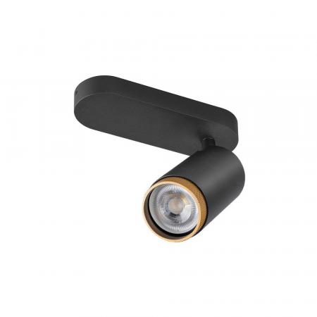 SLV 1009093 GRIP! L SPOT CL Deckenstrahler zylindrisch schwarz/gold max 6W GU10