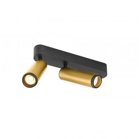 SLV 1009083 GRIP M LED Deckenaufbauleuchte 28W 3000K Gold Schwarz dimmbar 42 Grad CRI90 modernes Design