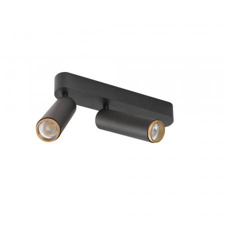 SLV 1009079 GRIP M LED Deckenaufbauleuchte 28W 3000K Schwarz Gold dimmbar 42 Grad CRI90 modernes Design